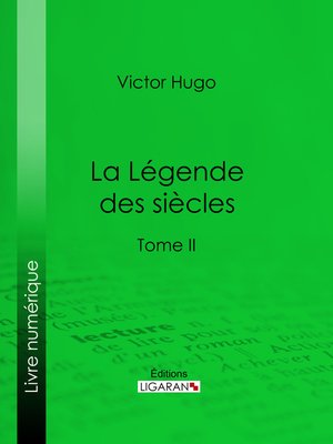 cover image of La Légende des siècles